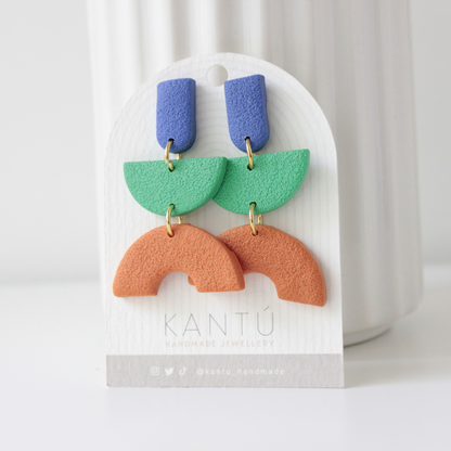 Pendientes Color Block