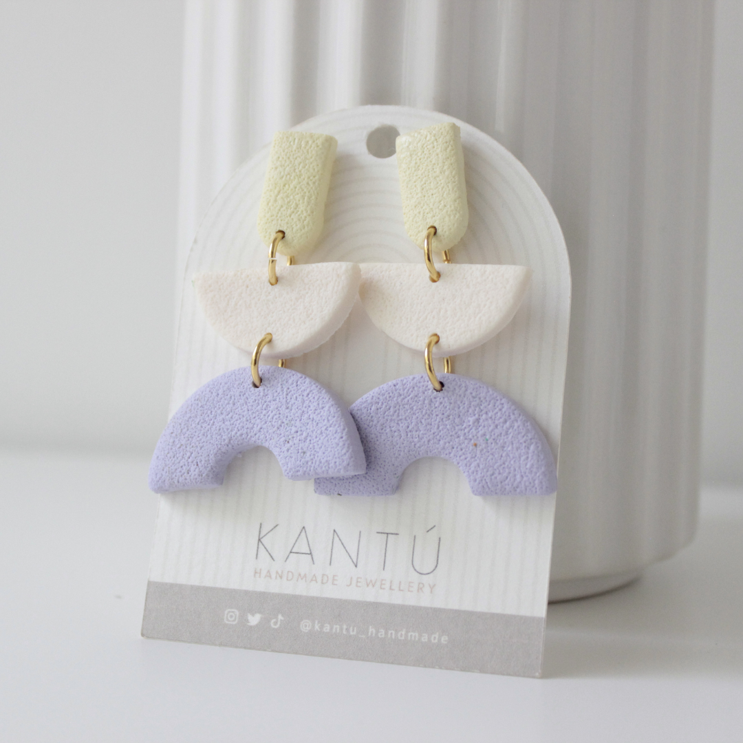 Pendientes Color Block