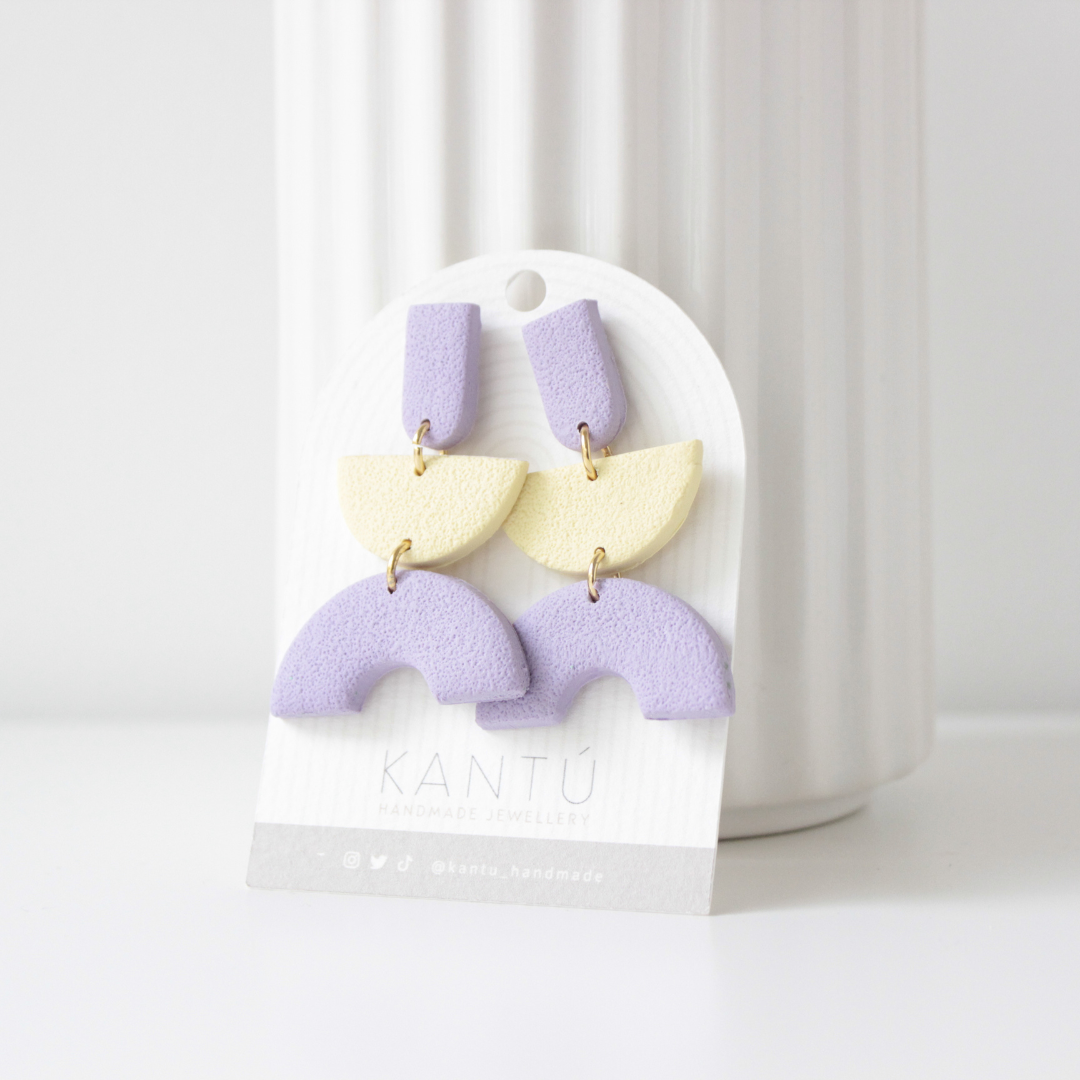 Pendientes Color Block