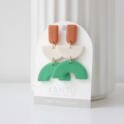 Pendientes Color Block