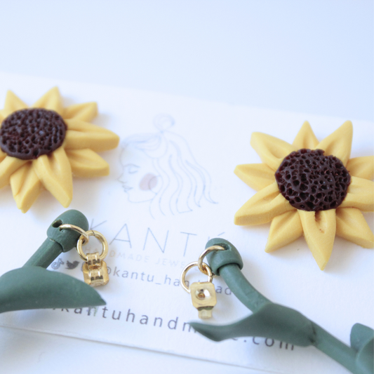 Pendientes Girasol
