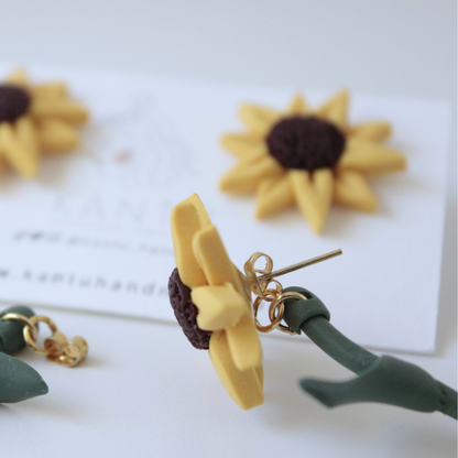 Pendientes Girasol