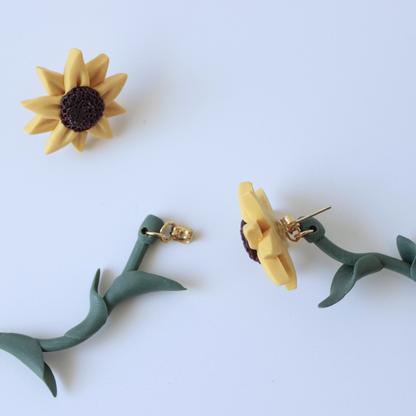 Pendientes Girasol