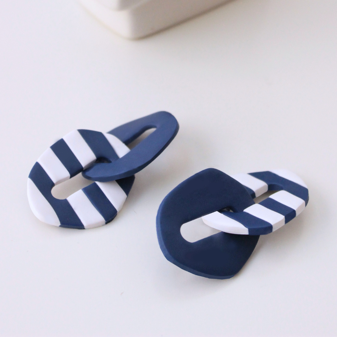 Pendientes Navy Link