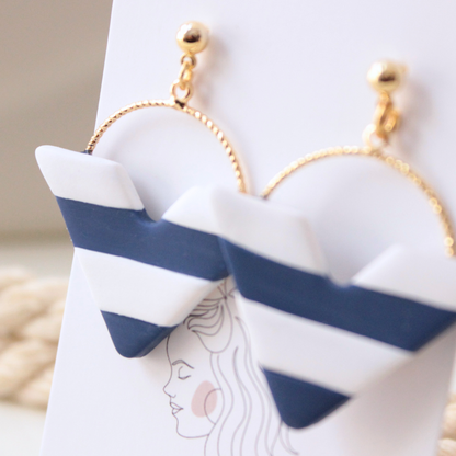 Pendientes Navy Arrow