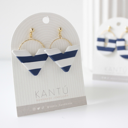 Pendientes Navy Arrow