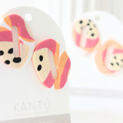 Pendientes Pitaya Dona