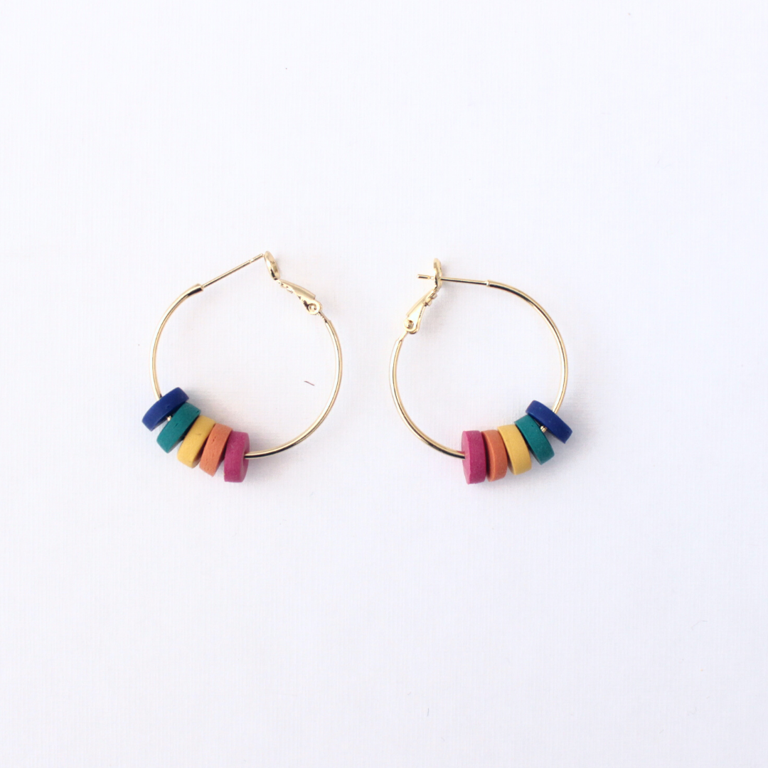 Pendientes Rainbow-Hoop