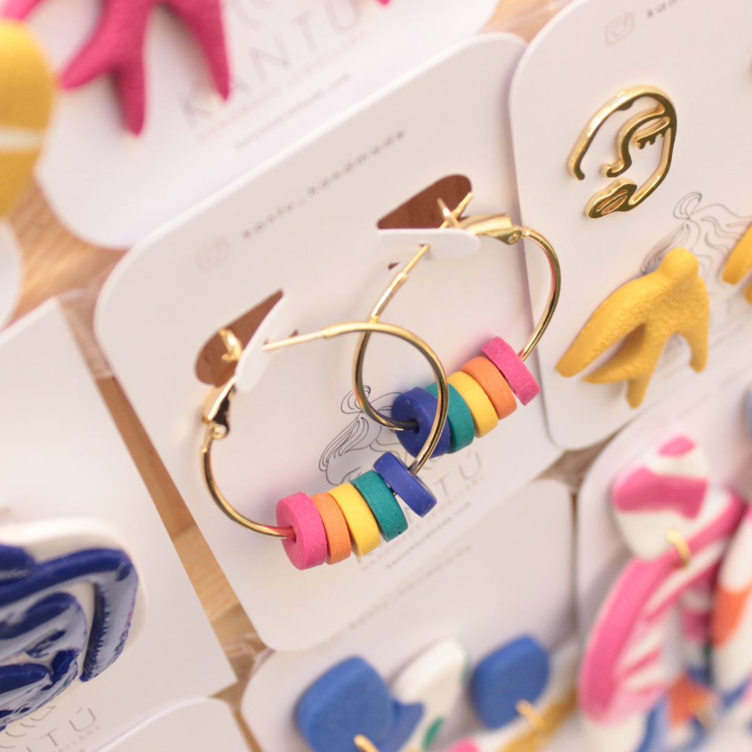 Pendientes Rainbow-Hoop