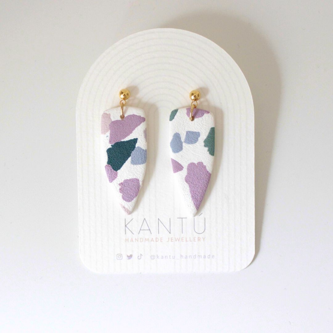 Pendientes Daga Terrazo